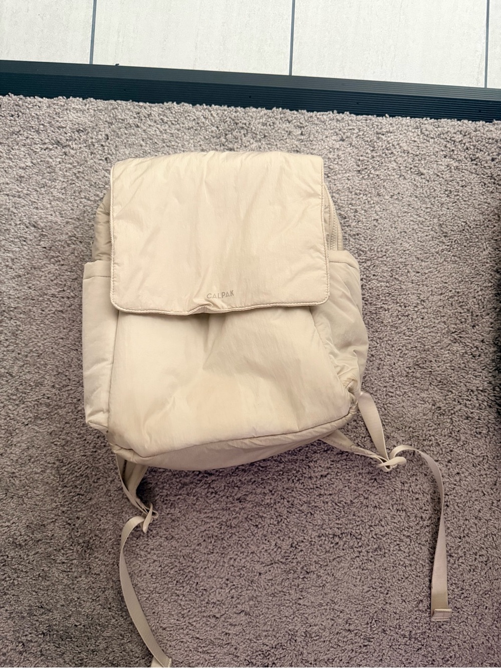 Calpak Cream diaper bag
